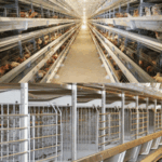 Method of raising chickens with poultry farming equipment